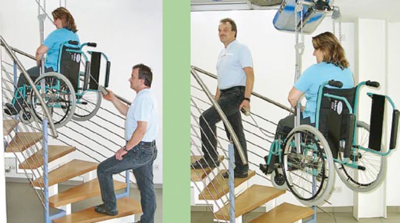 Plattformlift für den Rollstuhl von Ellmers Treppenlifte